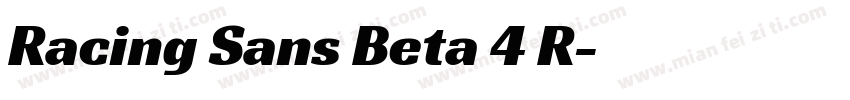 Racing Sans Beta 4 R字体转换